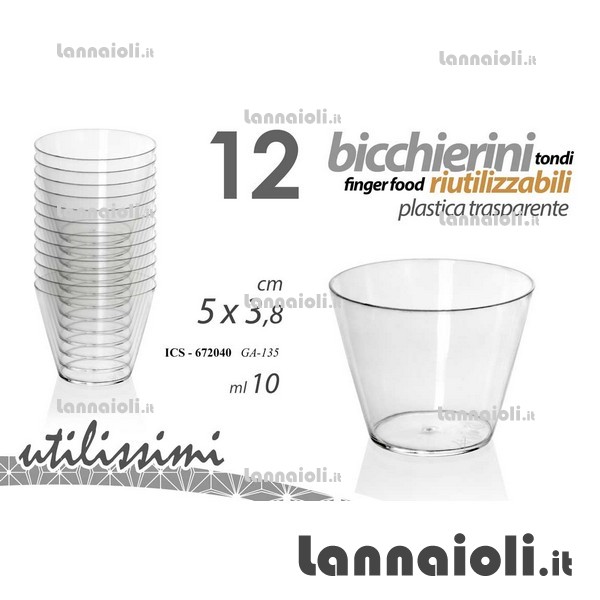 BICCHIERINI PZ.12 FINGER FOOD 